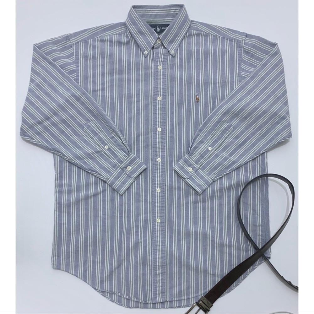 Ralph Lauren Yarmouth Button Down Green Blue